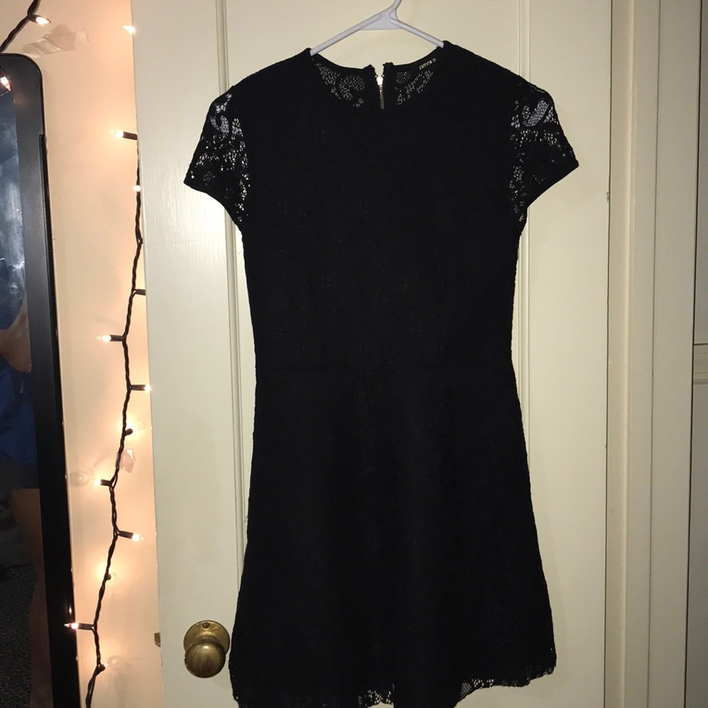 black lace dress